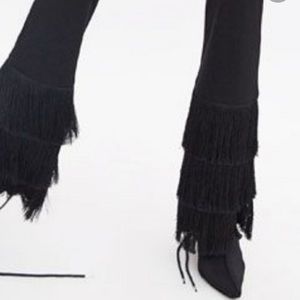 NWOT Zara Flared pants with fringes
